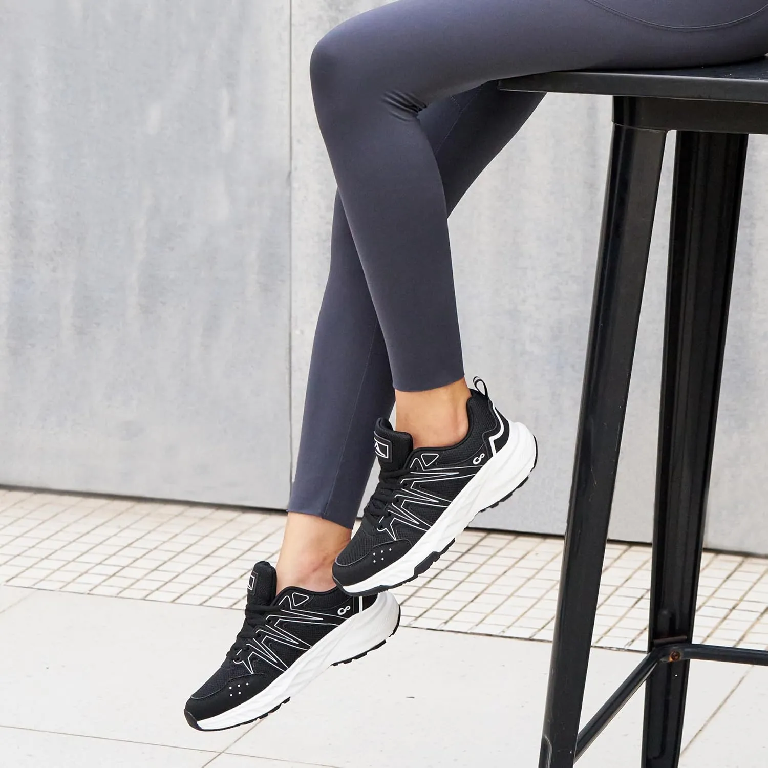 Ablanczoom Womens Sneakers Walking Shoes: Comfortable Breathable Cushion Athletic Running Tennis Shoes for Workout Gym Training