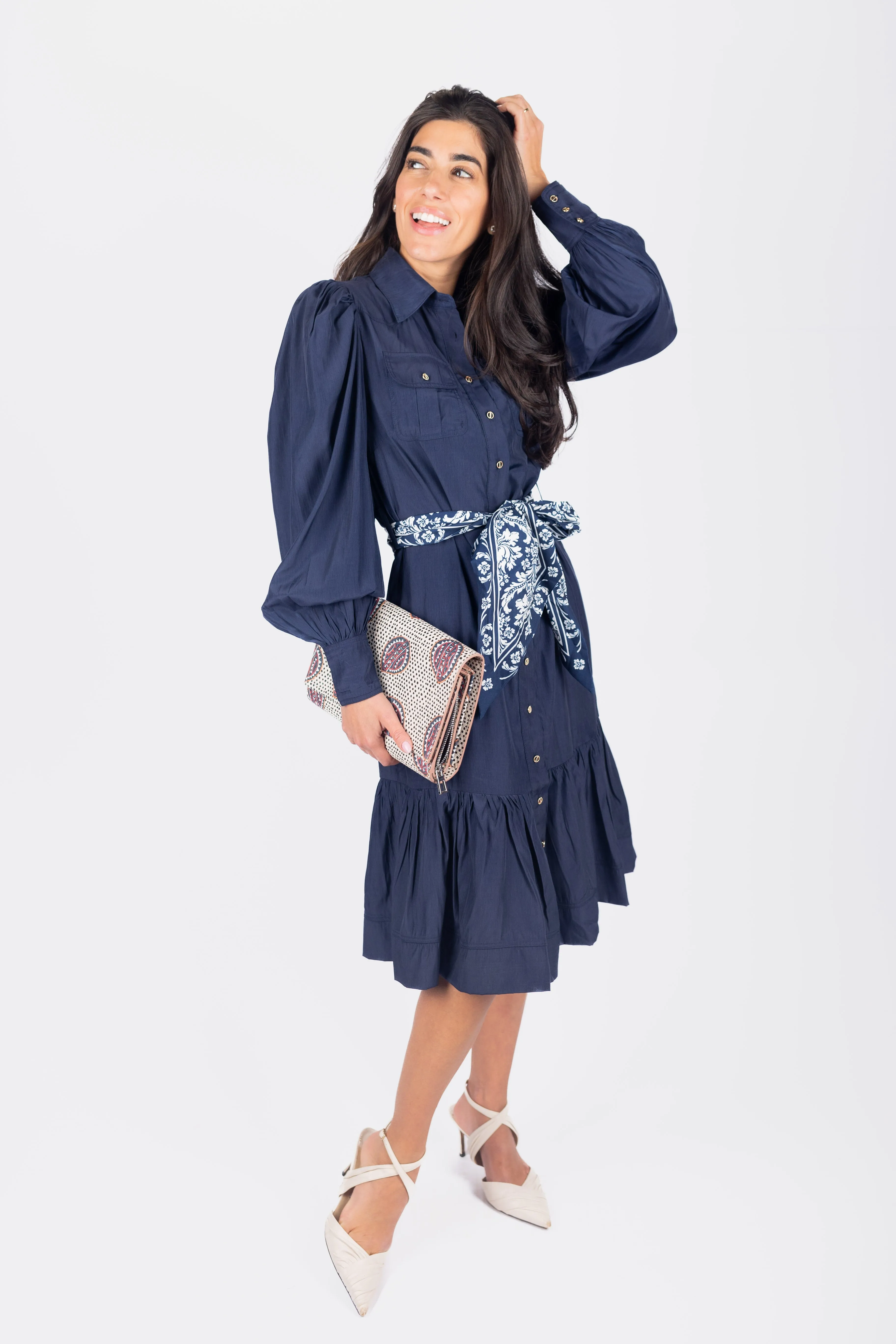 Alex Dress 41" in Navy