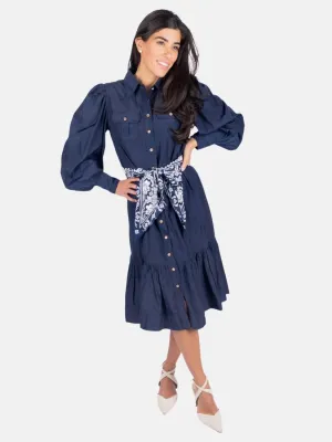 Alex Dress 41" in Navy