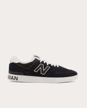AM574 Suede Black Low Top Sneakers