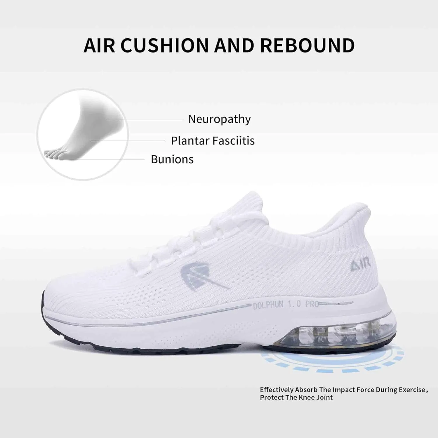 Autper Wide Toe Box Sneakers Women Slip-On Comfortable Air Walking Shoes with Arch Support Plantar Fasciitis Tennis Running Gym Athletic Shoes US6-11