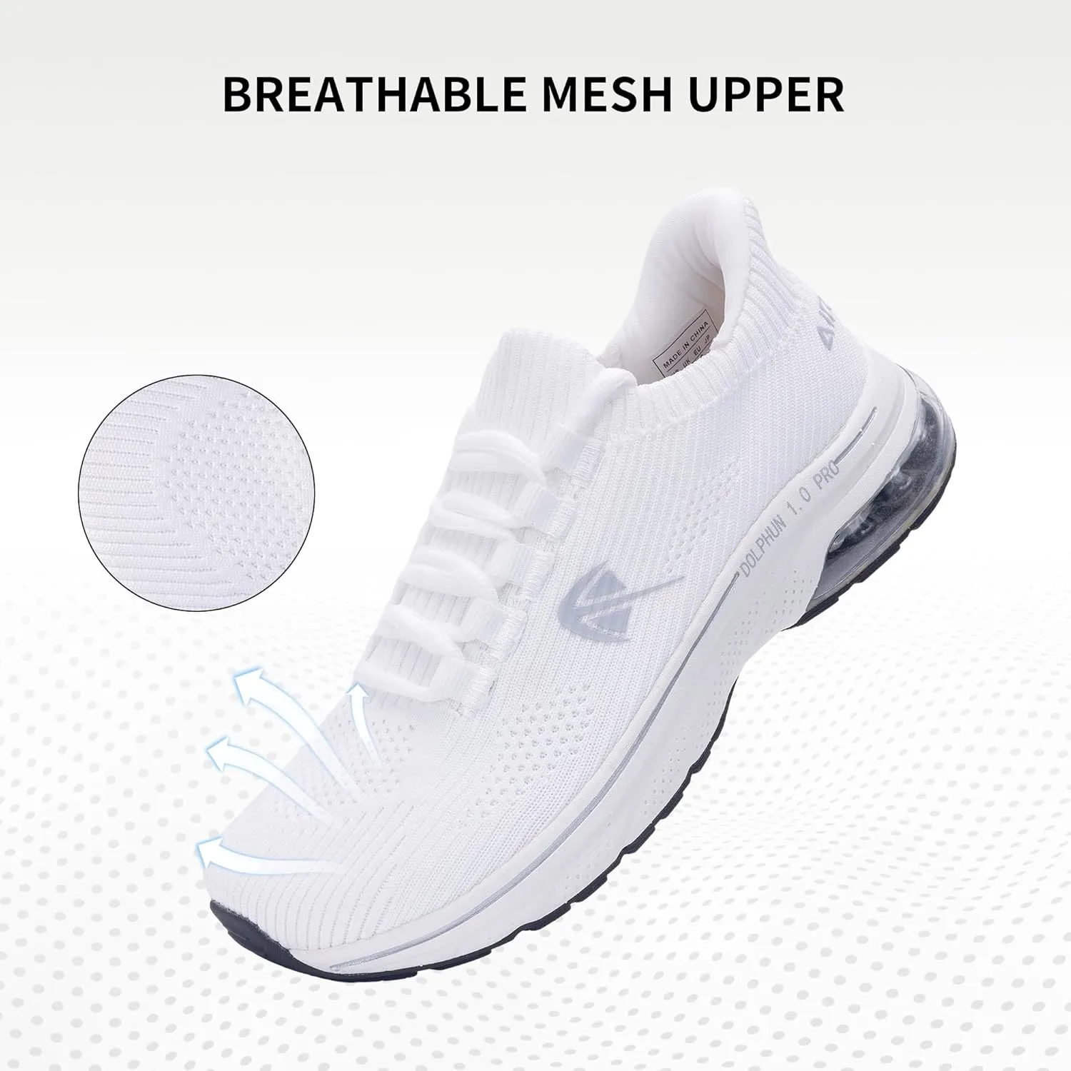 Autper Wide Toe Box Sneakers Women Slip-On Comfortable Air Walking Shoes with Arch Support Plantar Fasciitis Tennis Running Gym Athletic Shoes US6-11