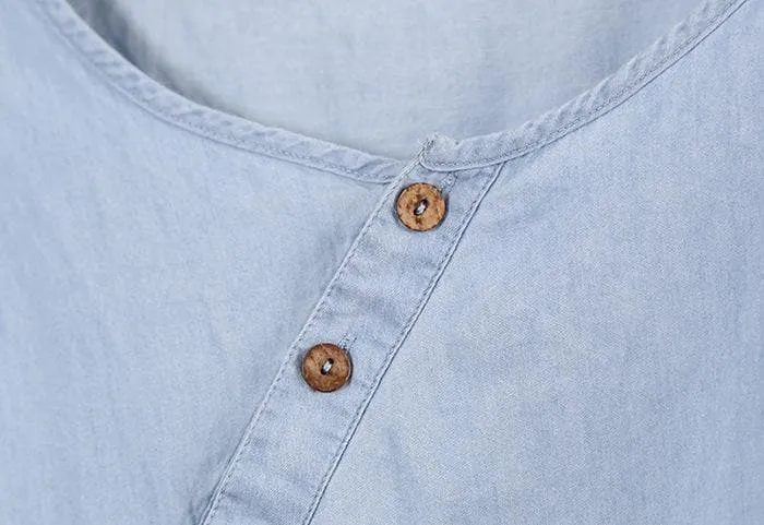 Baby Blue Button Up Shirt  | Zen