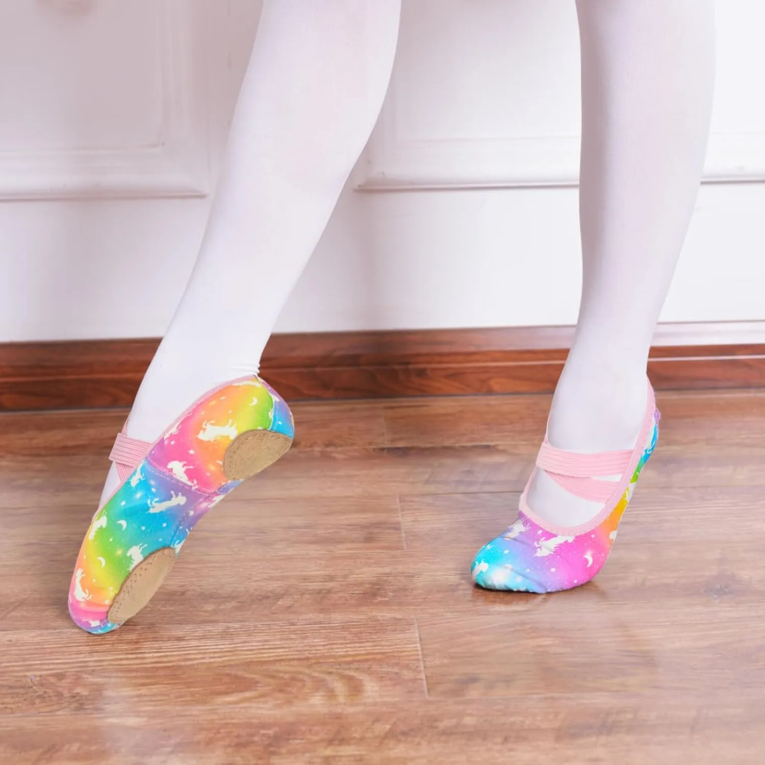 Ballet Shoes for Girls Toddler Ballet Dance Slippers Soft Leather Ballerina Shoes for Little Girls Kids Ballet Flats