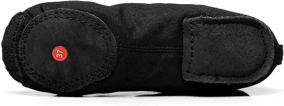 Black Jazz Boots Ballet Dancing Sneakers for Child Adults