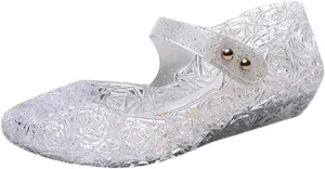 Black Sandals Women Wide Feet Princess Shoes Girls Sandals Jelly Mary Jane Dance Party Dress Sandals for Women Size 12