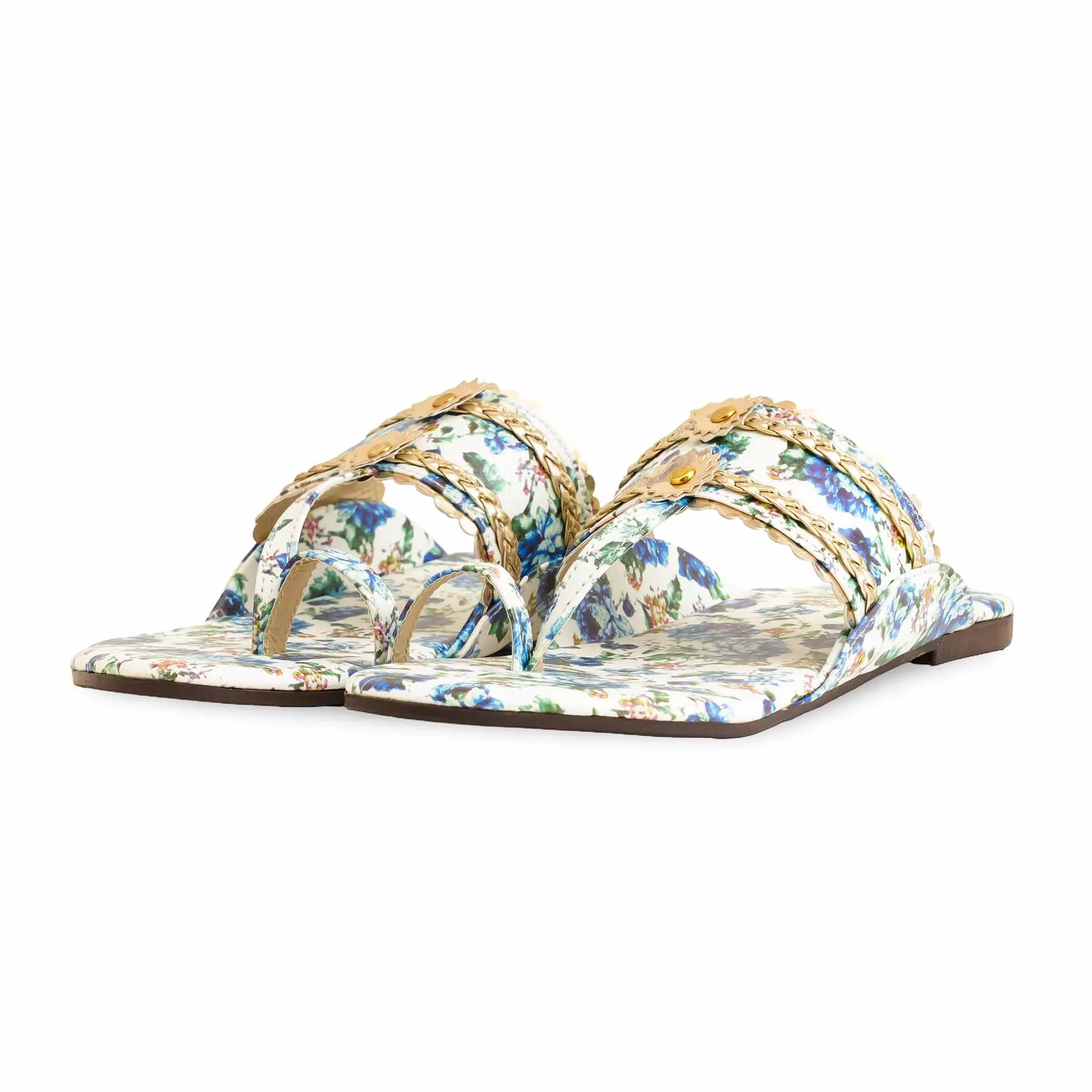 Blue Casual Female Chappal CL1927
