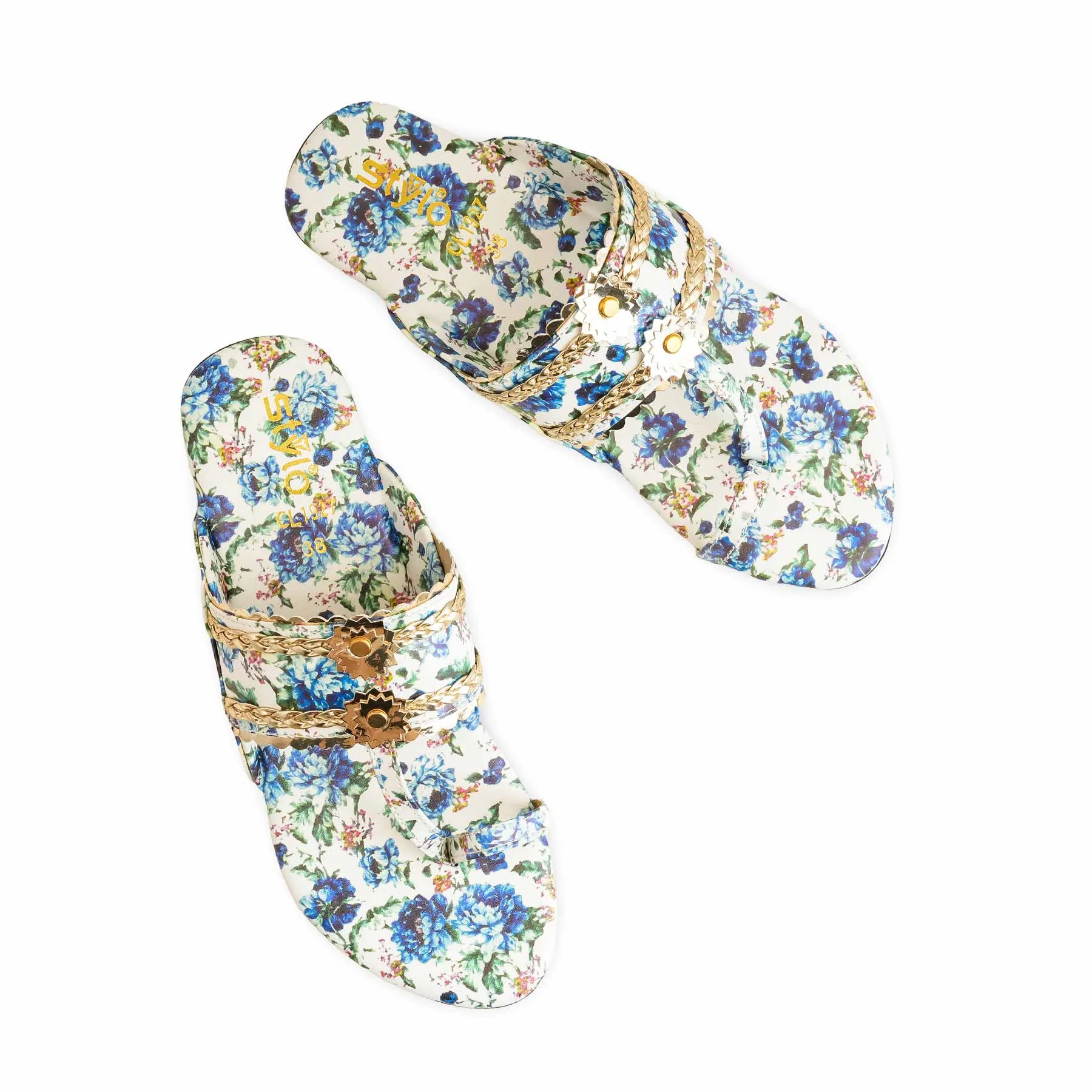 Blue Casual Female Chappal CL1927