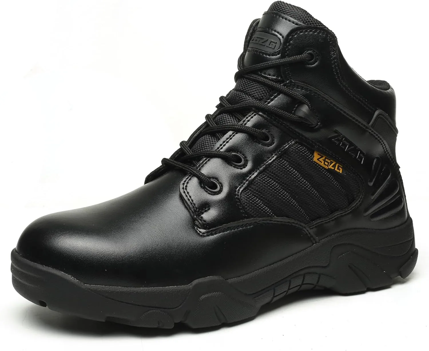 Breathable Work Safety Boots Lightweight Mid Cut Steel Toe Industry Construction Sneakers