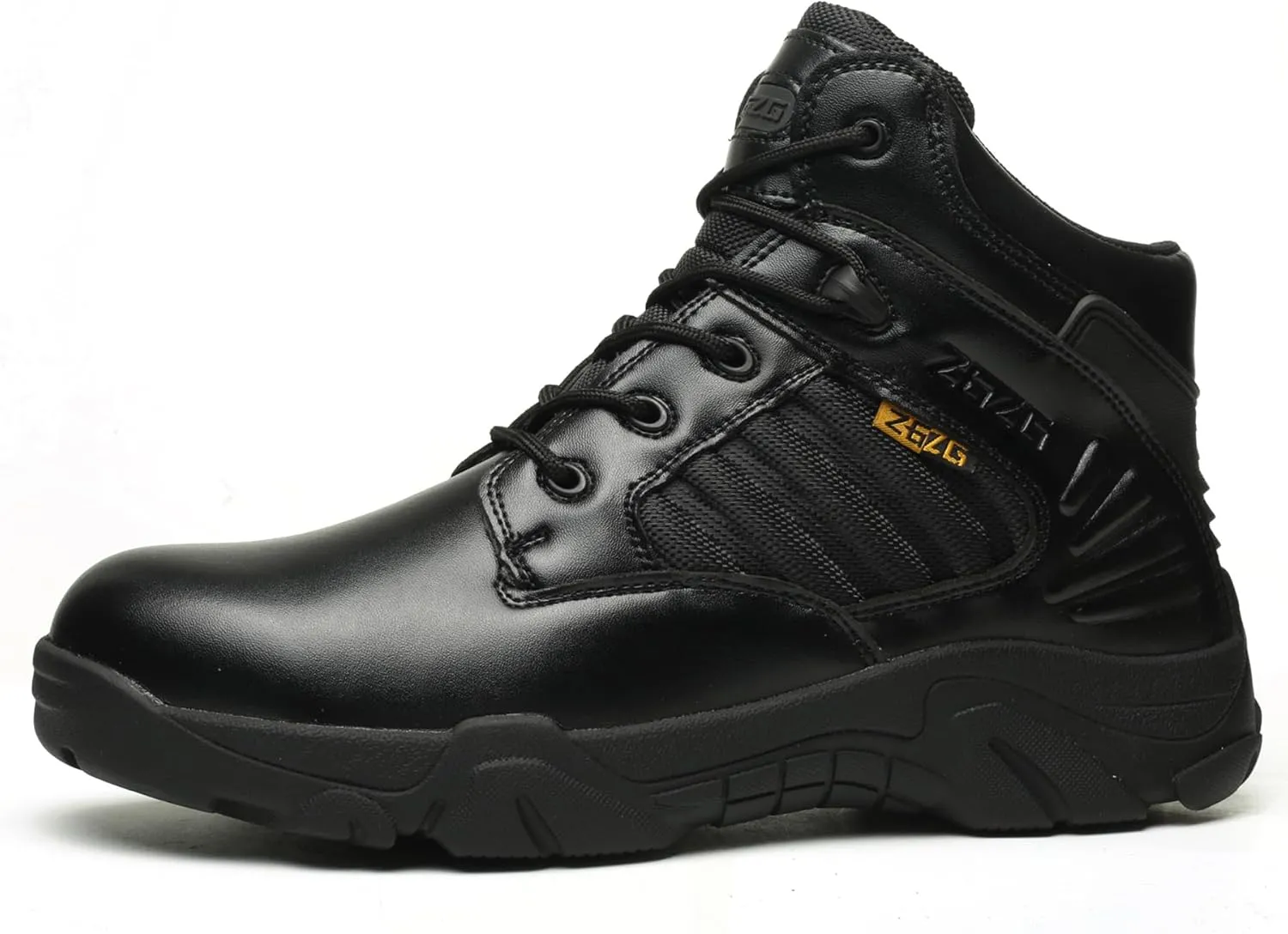 Breathable Work Safety Boots Lightweight Mid Cut Steel Toe Industry Construction Sneakers