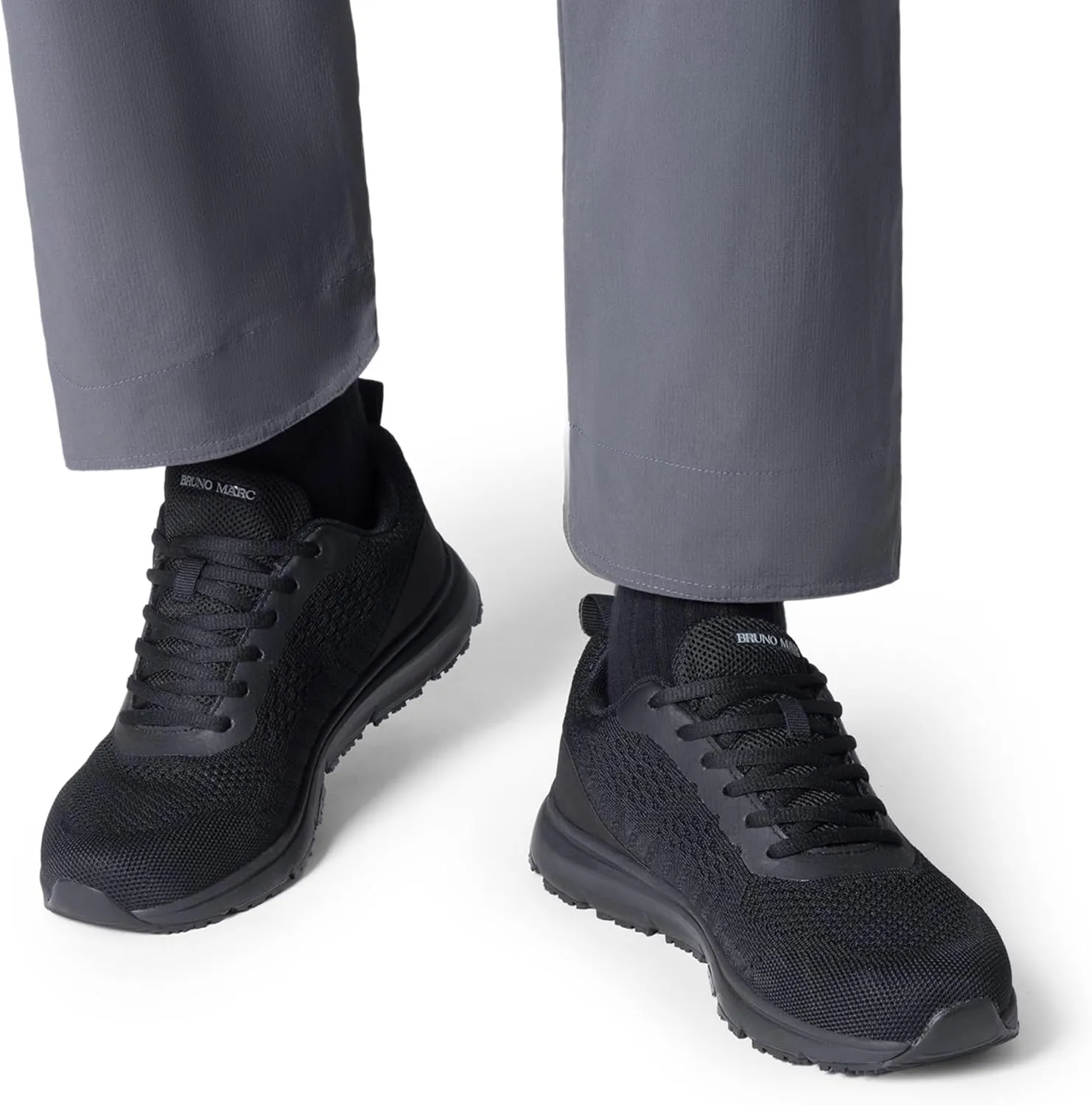 Bruno Marc Men's Non Slip Shoes,Comfortable Mens Work Shoes & Restaurant or Food Service Sneakers