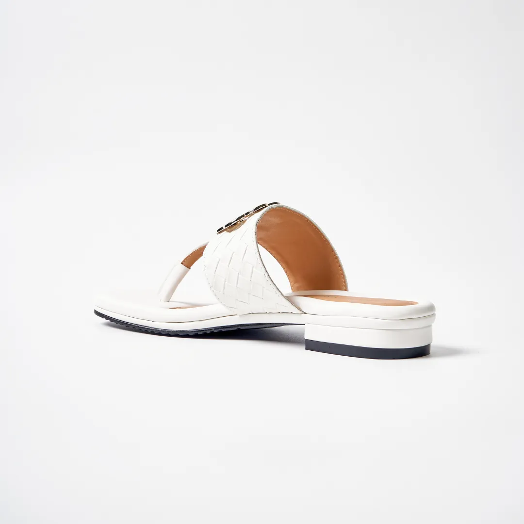 Charmed by Hana White Sandals