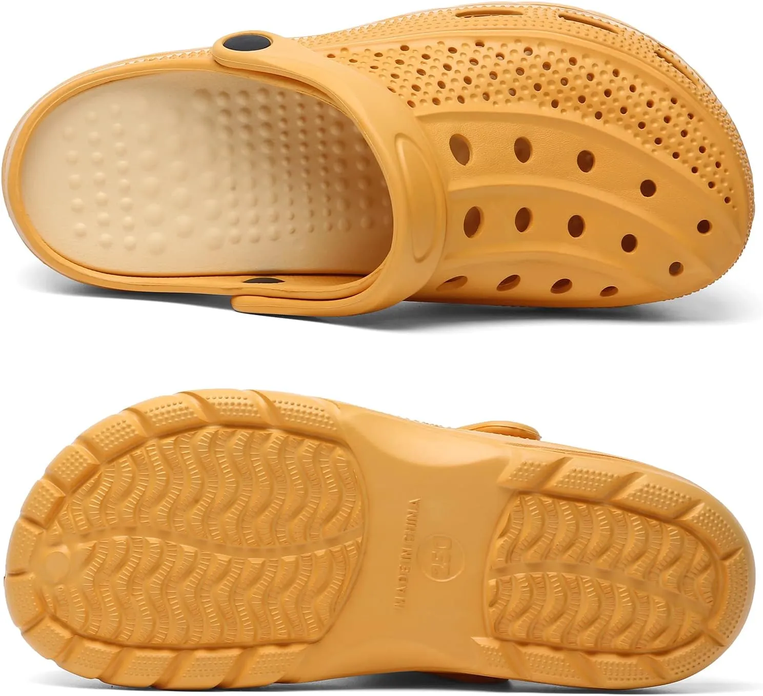 ChayChax Men's and Women's Arch Support Clogs Garden Shoes Slip-on Outdoor Beach Slippers with Removable Cushion Footbed
