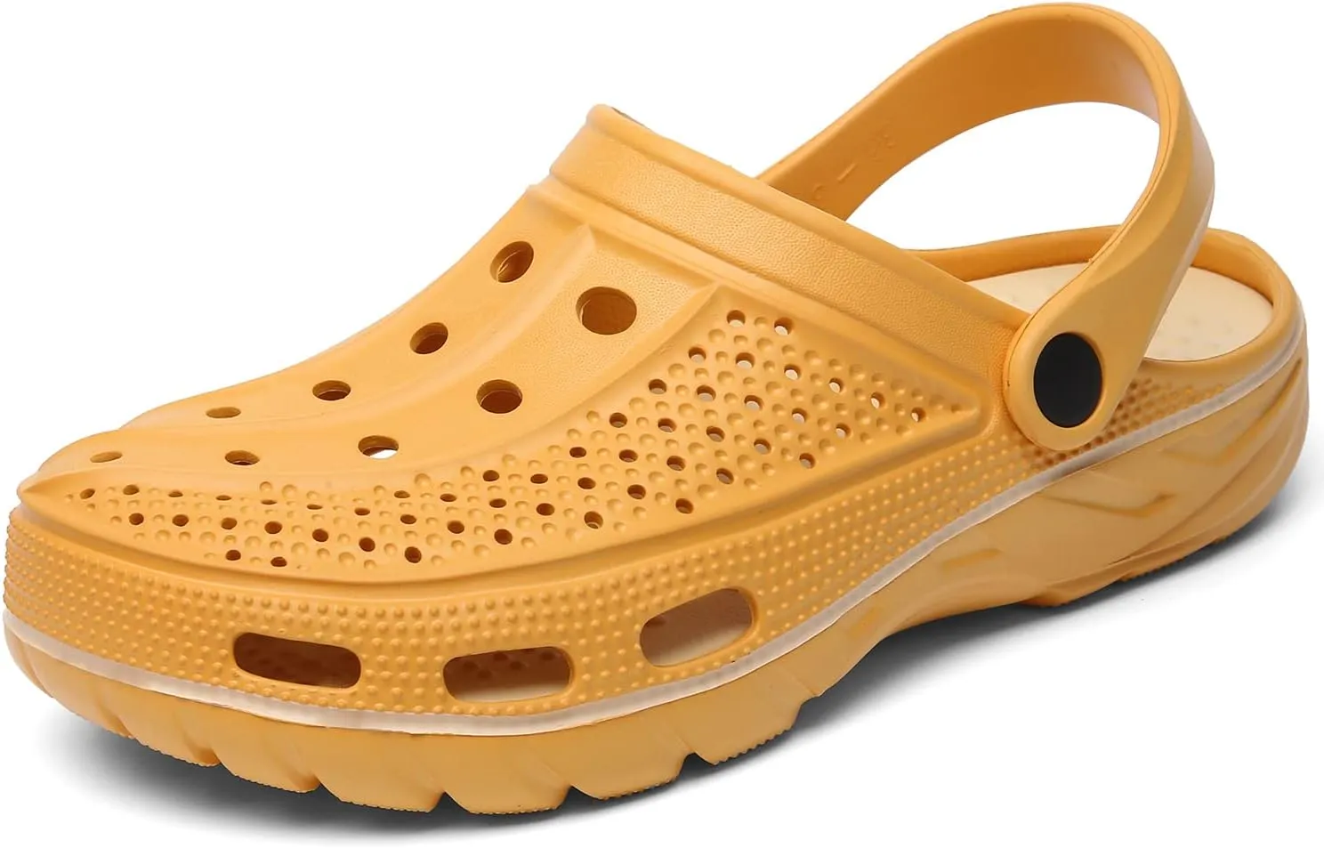 ChayChax Men's and Women's Arch Support Clogs Garden Shoes Slip-on Outdoor Beach Slippers with Removable Cushion Footbed