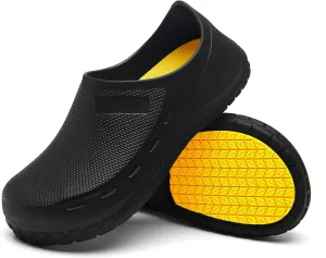 Chef Shoes for Men Nonslip Water Proof Work Shoes Mens Clogs Comfortable Nursing Nurse Shoes for Gardener Men Indoor and Outdoor for Kitchen Office Seaside-Zapatos de Cocina para Hombres