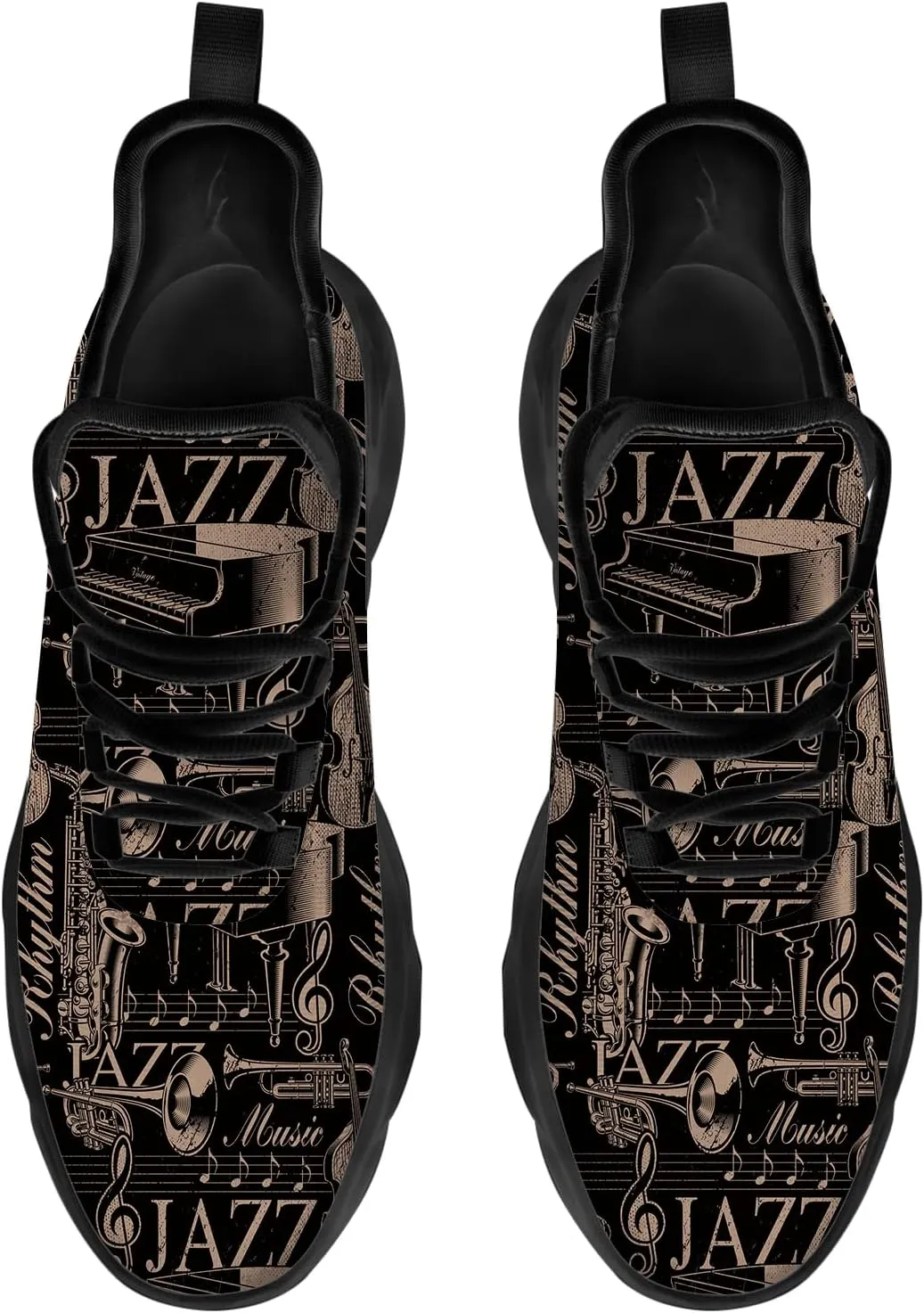 Ciadoon Music Shoes for Men Women Road Running Shoes Comfortable Sport Walking Tennis Musical Sneakers Gifts for Boy Girl