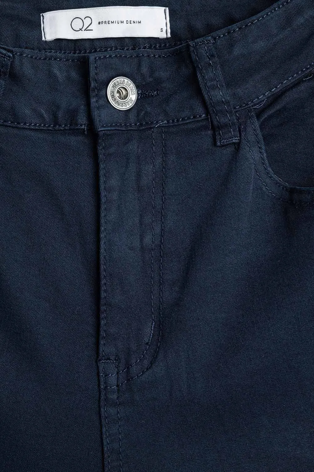 Comfortable Stretch Jeans With Barrel Leg In Navy
