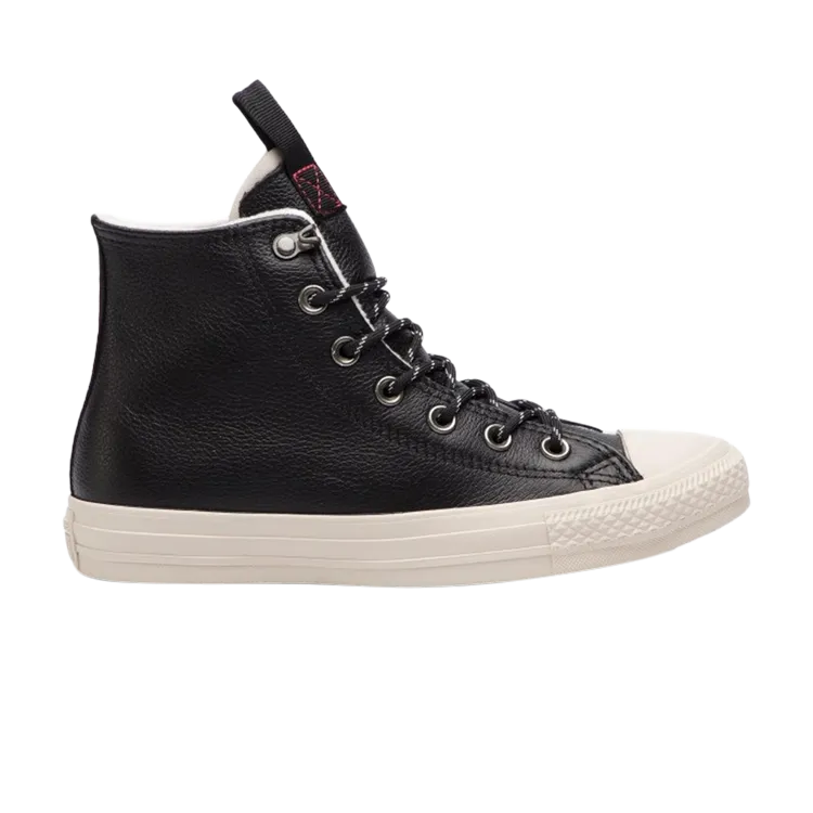 Converse Chuck Taylor All Star Hi Leather 'Black' Sneakers, black