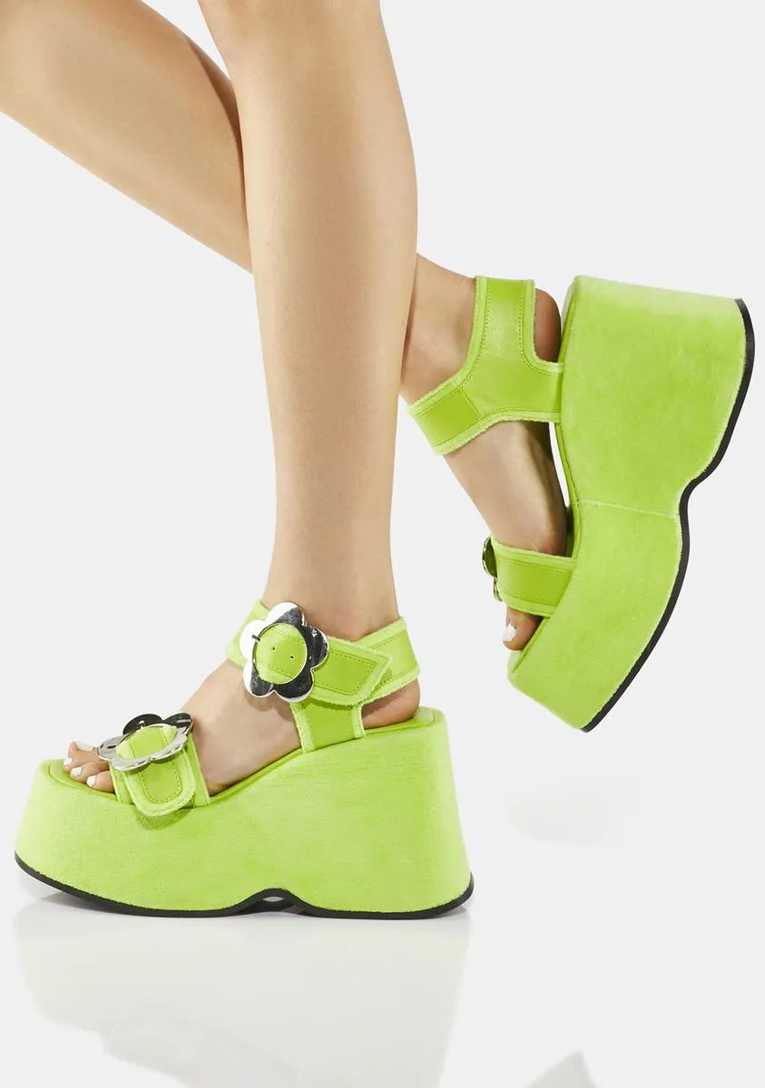 Cover My Tracks Platform Sandals