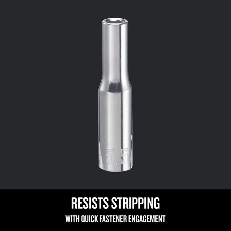 Craftsman 5.5 mm X 1/4 in. drive Metric 6 Point Deep Socket