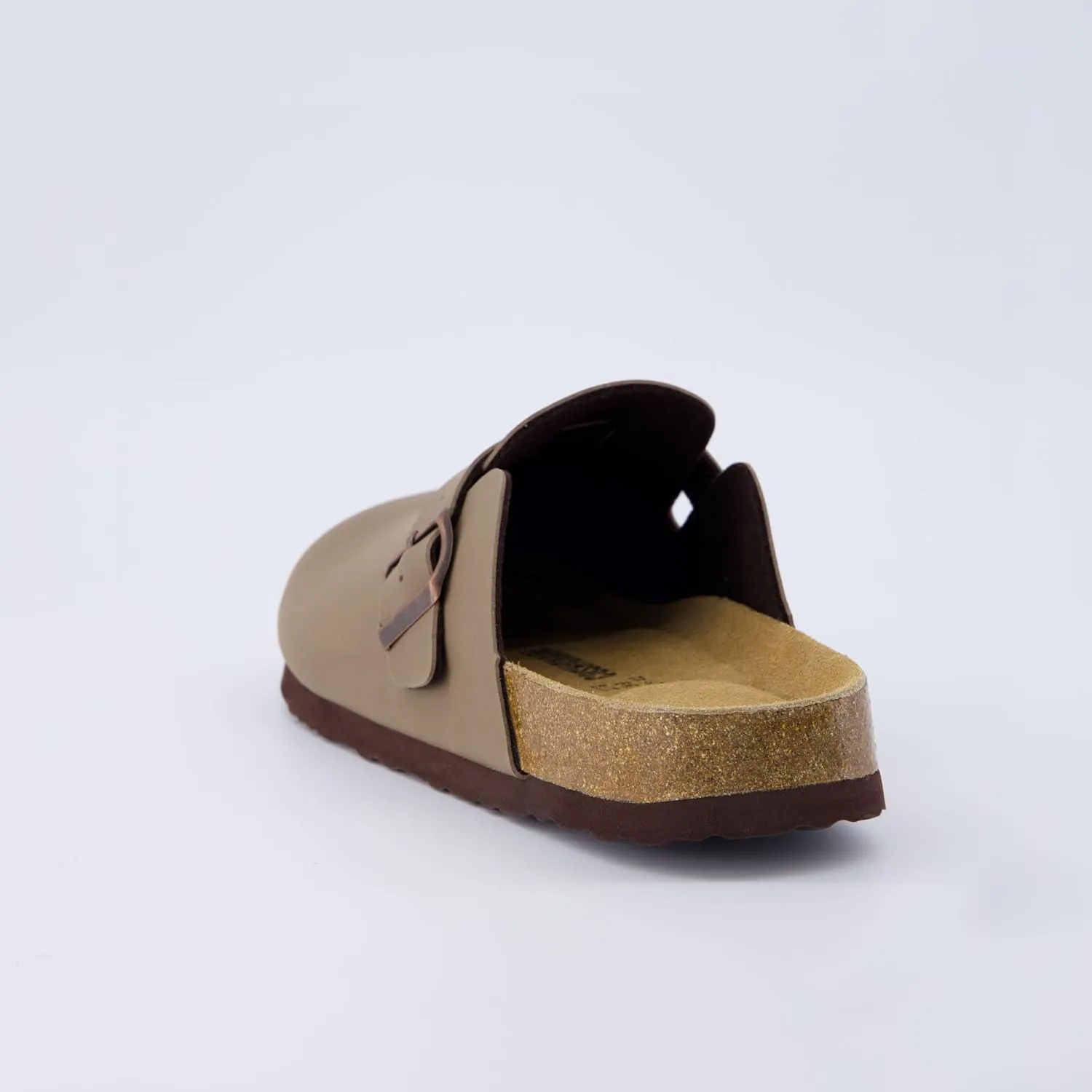 CUSHIONAIRE Men's Haze Genuine Suede Faux Fur Cork Footbed Clog with  Comfort