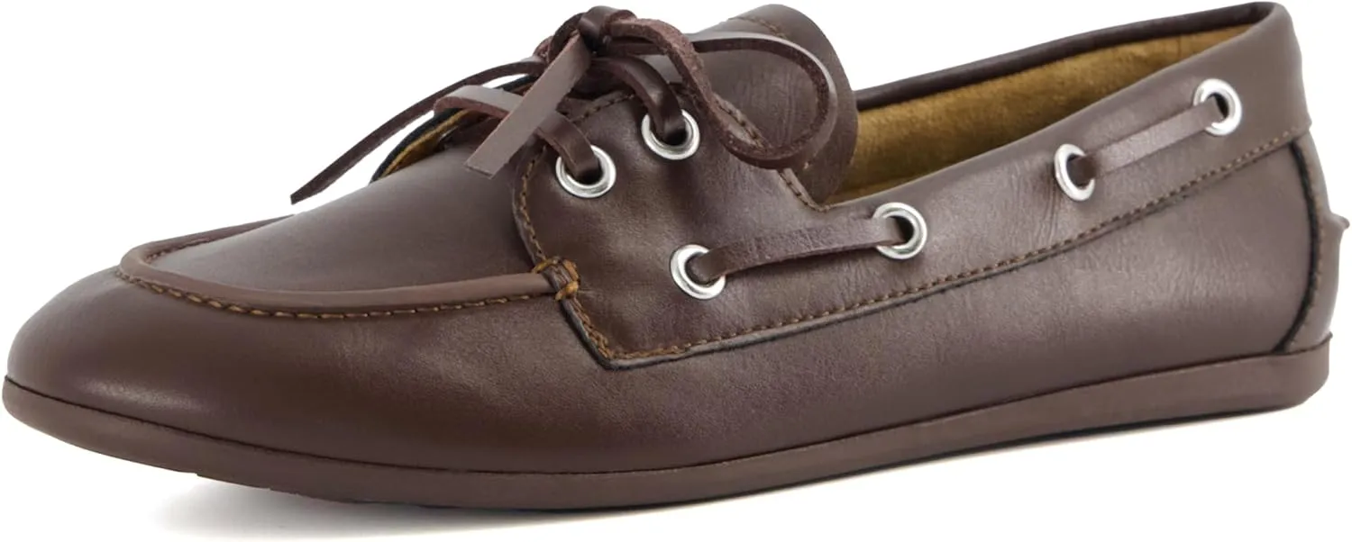 CUSHIONAIRE Women's Anchor Boat Shoe  Classic Slip-On Moccasin Loafer with Nautical Detailing   Memory Foam, Wide Widths Available