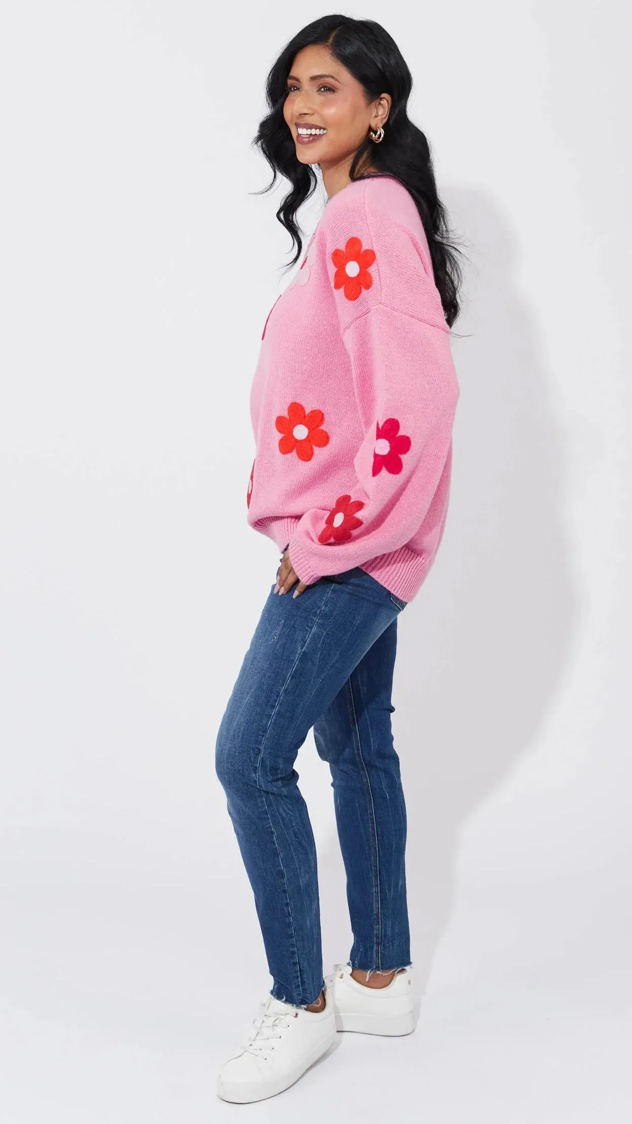Delphi Jumper - Chilli/Pink
