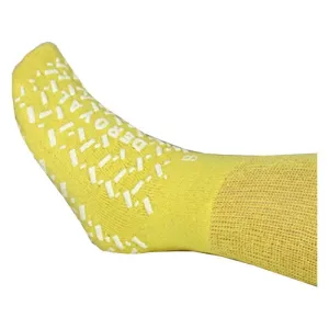DeRoyal Double Sided Patient Slippers, Small/Medium, 7 to 10-1/2 Male, 5 to 7-1/2 Female, Yellow
