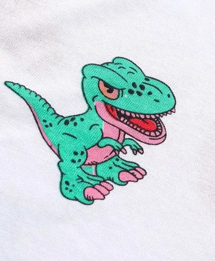 Dinosaur Printed Tshirt - Offwhite