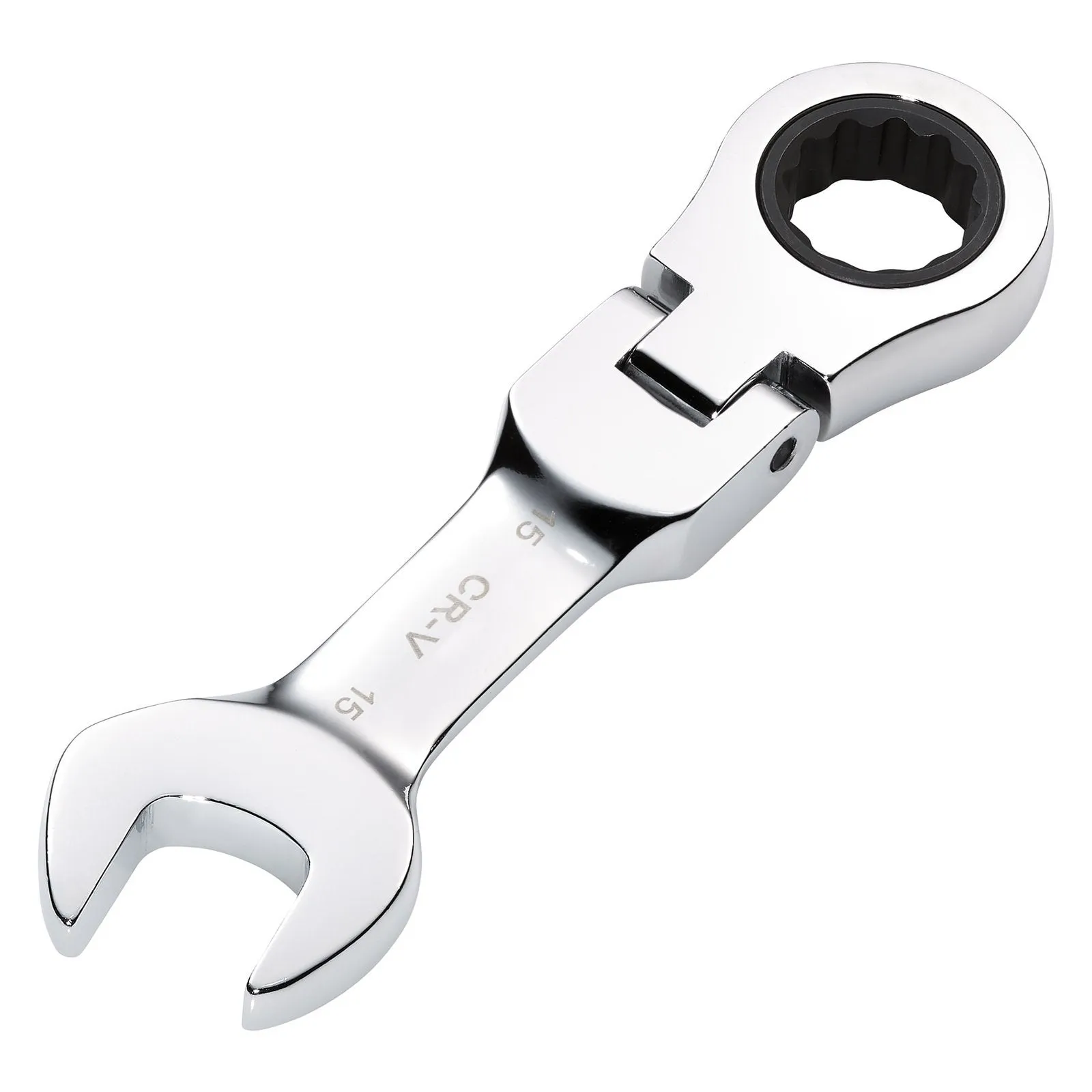 Draper Hi-Torq® Metric Stubby Flexible Head Ratchet Combination Spanner, 15mm - 8230FMMBS