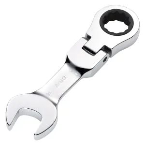 Draper Hi-Torq® Metric Stubby Flexible Head Ratchet Combination Spanner, 16mm - 8230FMMBS