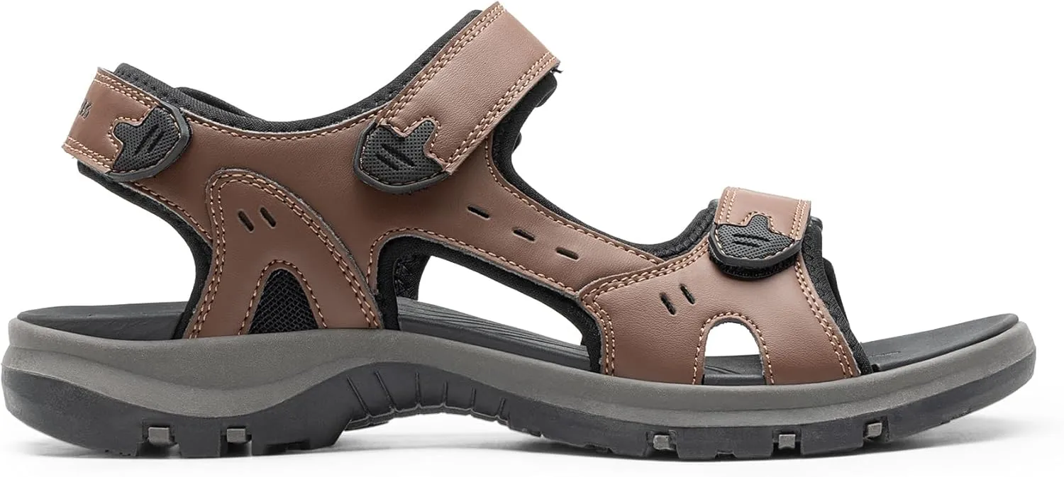 DREAM PAIRS Mens Arch Support Hiking Sandals Sport Outdoor Athletic Comfortable Summer Beach Water Sandals