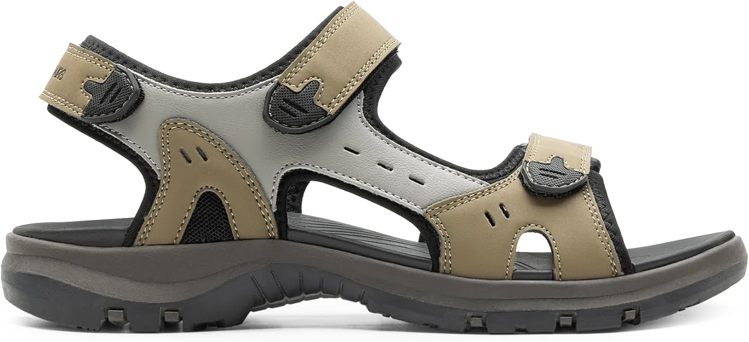 DREAM PAIRS Mens Arch Support Hiking Sandals Sport Outdoor Athletic Comfortable Summer Beach Water Sandals