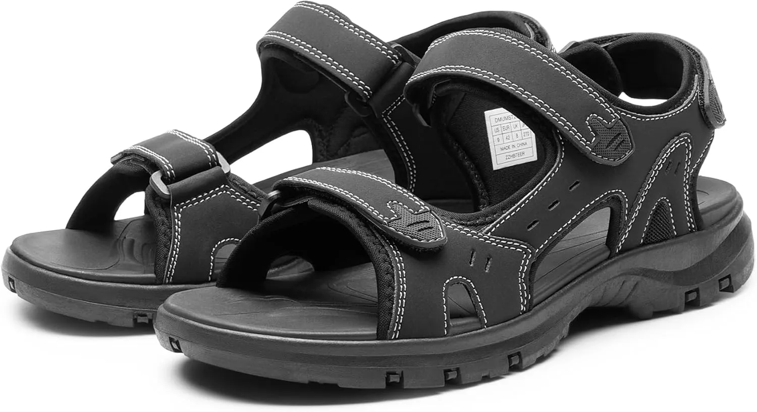 DREAM PAIRS Mens Arch Support Hiking Sandals Sport Outdoor Athletic Comfortable Summer Beach Water Sandals