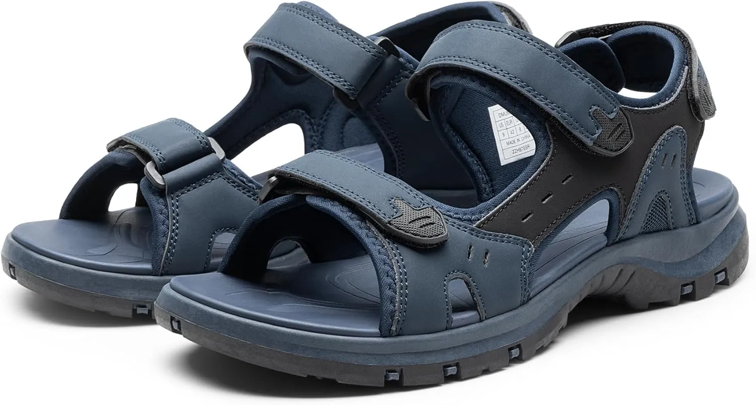 DREAM PAIRS Mens Arch Support Hiking Sandals Sport Outdoor Athletic Comfortable Summer Beach Water Sandals