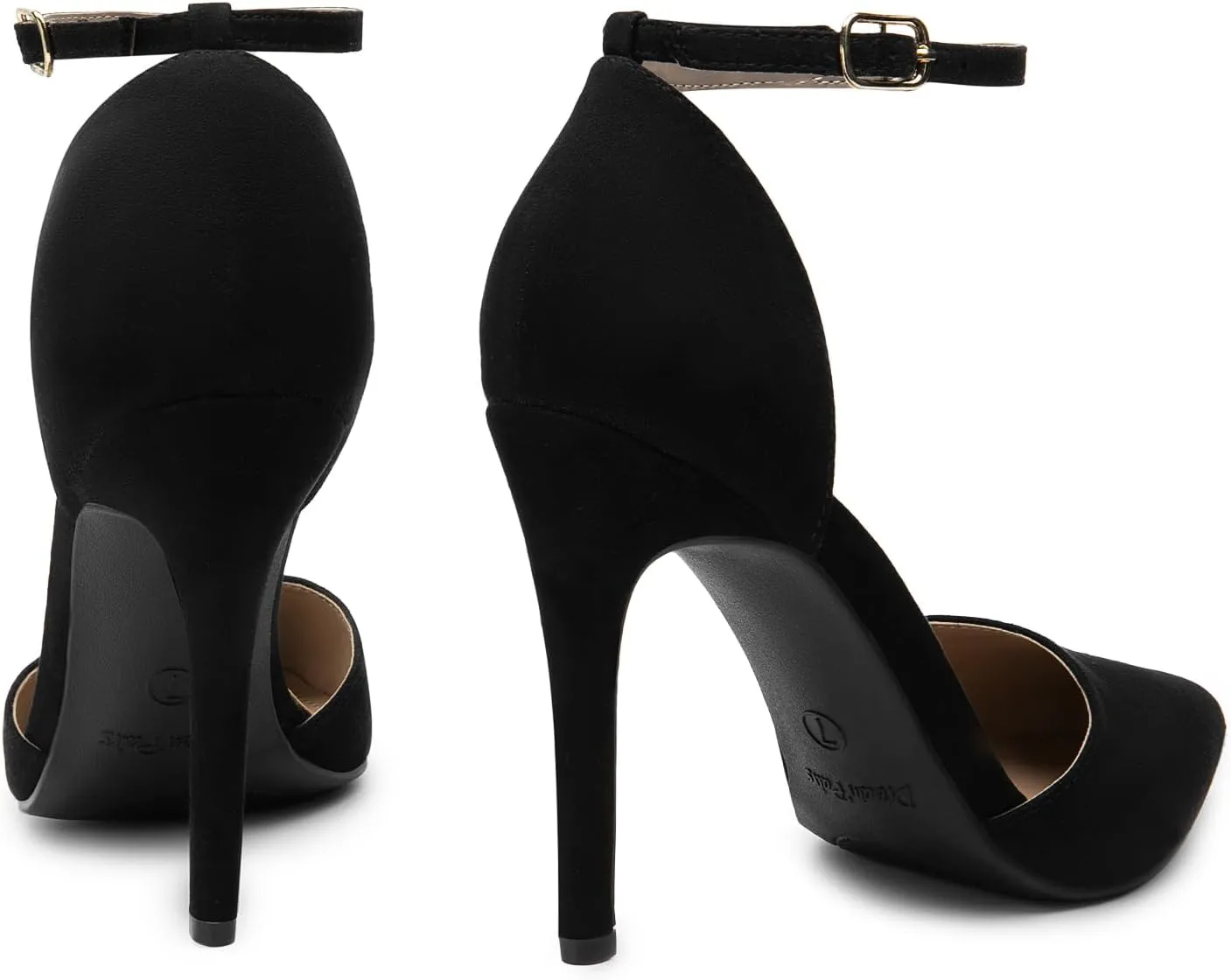 DREAM PAIRS Women's Oppointed-Lacey Pointed Toe Ankle Strap High Heel Stiletto Pumps Wedding Dress Shoes