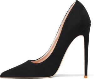 Elisabet Tang High Heels, Women Pumps Pointed Toe Stilettos 4.7 inch/12cm Sexy Heels Party Shoes