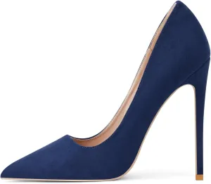 Elisabet Tang High Heels, Women Pumps Pointed Toe Stilettos 4.7 inch/12cm Sexy Heels Party Shoes