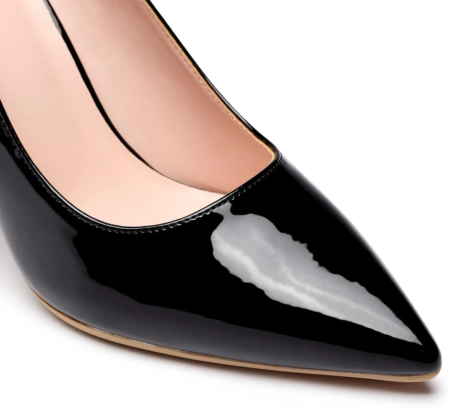 Elisabet Tang High Heels, Womens Pointed Toe Slip on Stilettos Party Wedding Pumps Basic Shoes
