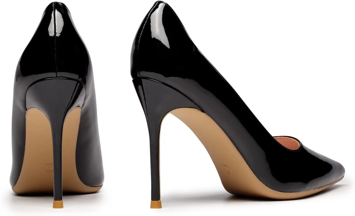 Elisabet Tang High Heels, Womens Pointed Toe Slip on Stilettos Party Wedding Pumps Basic Shoes