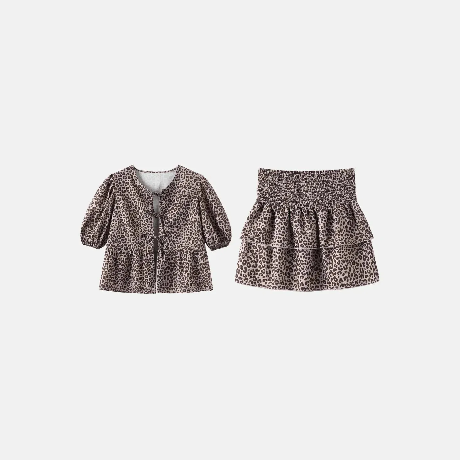 Félin Sauvage Set – Leopard print – Flirty mini skirt