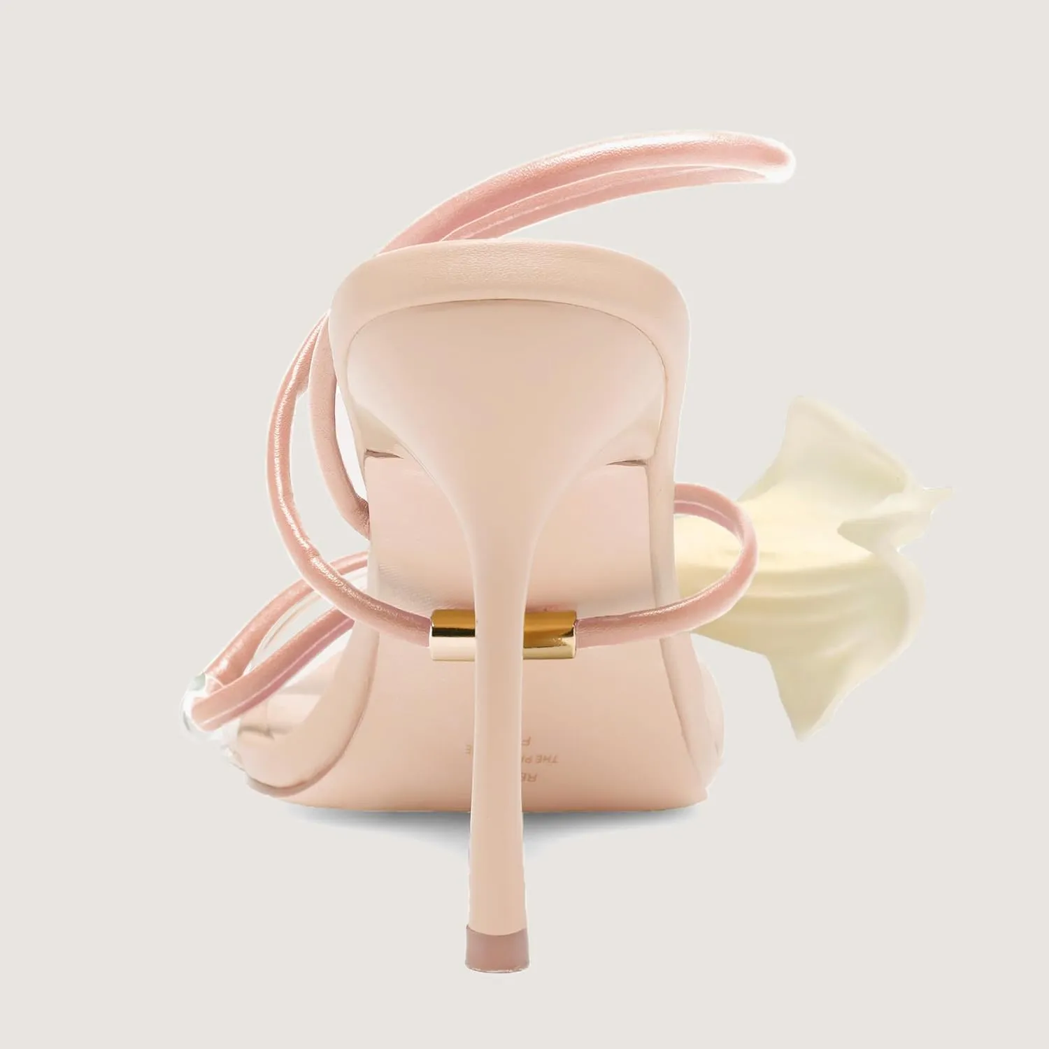 Flower High Heels for Women Calla Lily Open Toe Floral Stilettos Heels Sexy Strappy Wedding Birthday Dressy Heeled Sandals