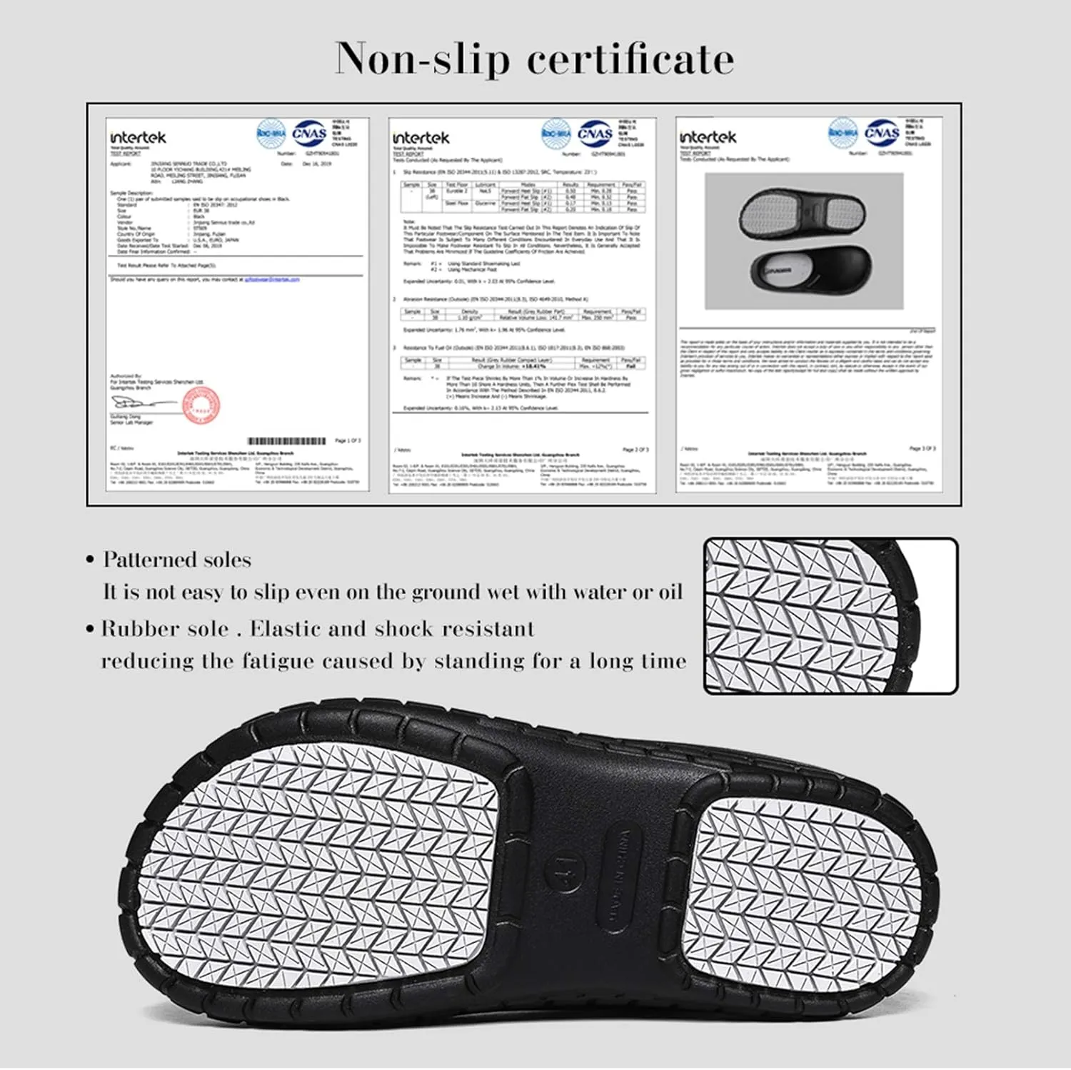 FULORIS Non Slip Chef Shoes for Men, Men's Work Shoe, Waterproof Clogs for Men, Kitchen Clog