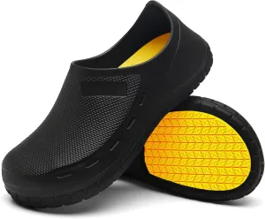 FULORIS Non Slip Chef Shoes for Men, Men's Work Shoe, Waterproof Clogs for Men, Kitchen Clog
