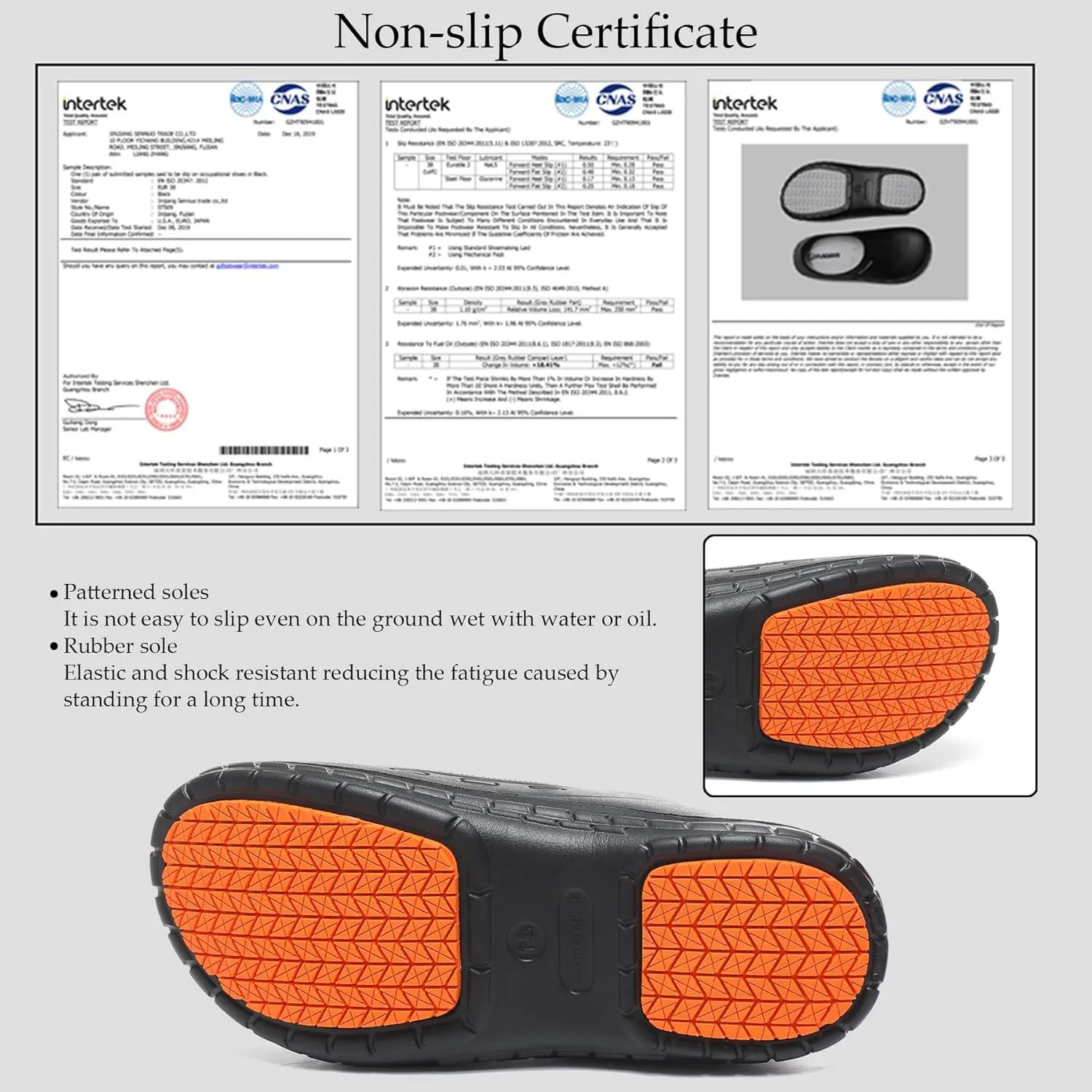 FULORIS Non Slip Chef Shoes for Men, Men's Work Shoe, Waterproof Clogs for Men, Kitchen Clog