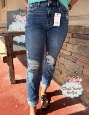 Georgia Judy Blue Boyfriend Denim