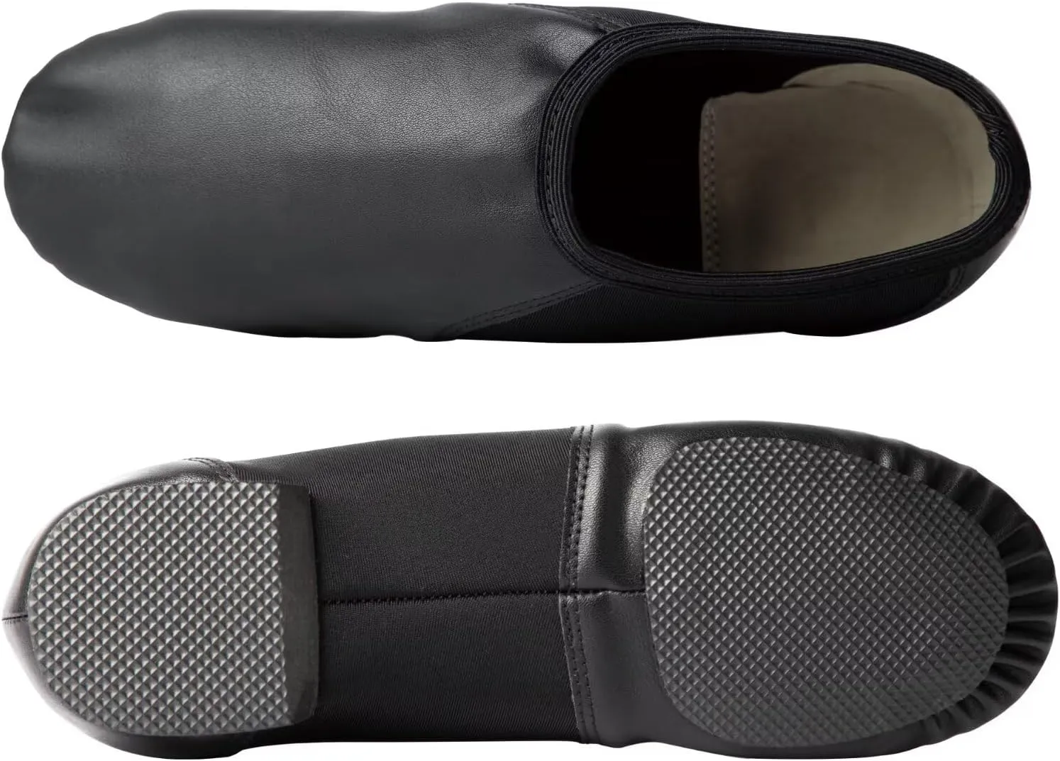 Girls Vegan Leather Jazz Shoes,Soft Vegan Leather Dance Slippers for Toddler/Little Kid/Big Kid