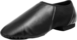 Girls Vegan Leather Jazz Shoes,Soft Vegan Leather Dance Slippers for Toddler/Little Kid/Big Kid