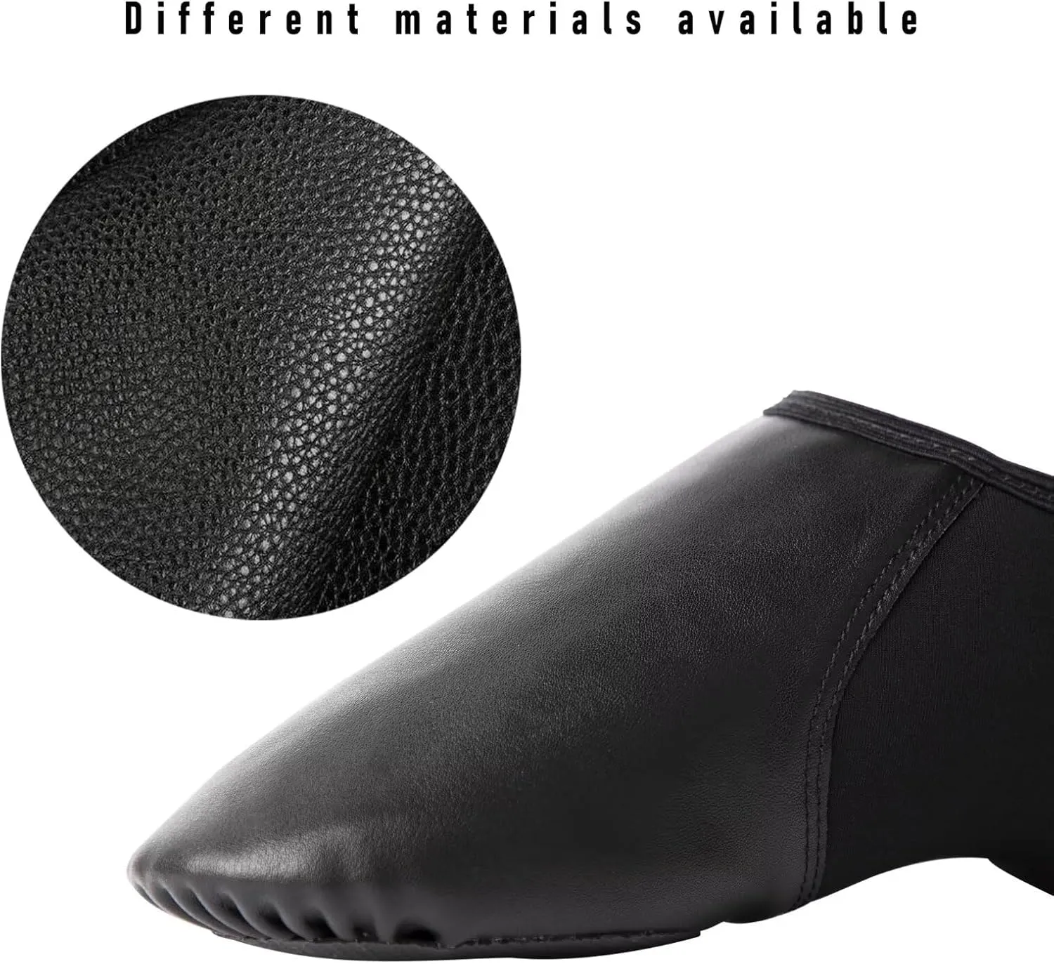 Girls Vegan Leather Jazz Shoes,Soft Vegan Leather Dance Slippers for Toddler/Little Kid/Big Kid