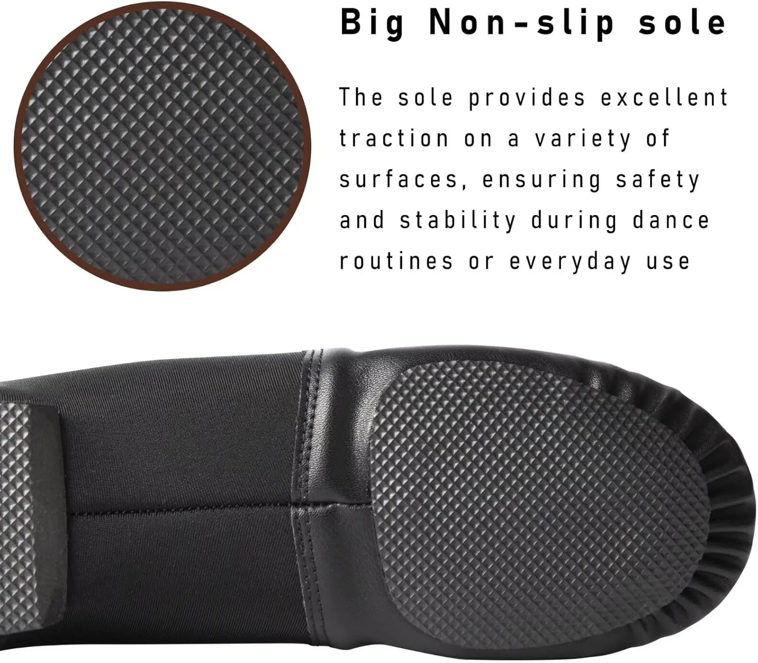 Girls Vegan Leather Jazz Shoes,Soft Vegan Leather Dance Slippers for Toddler/Little Kid/Big Kid